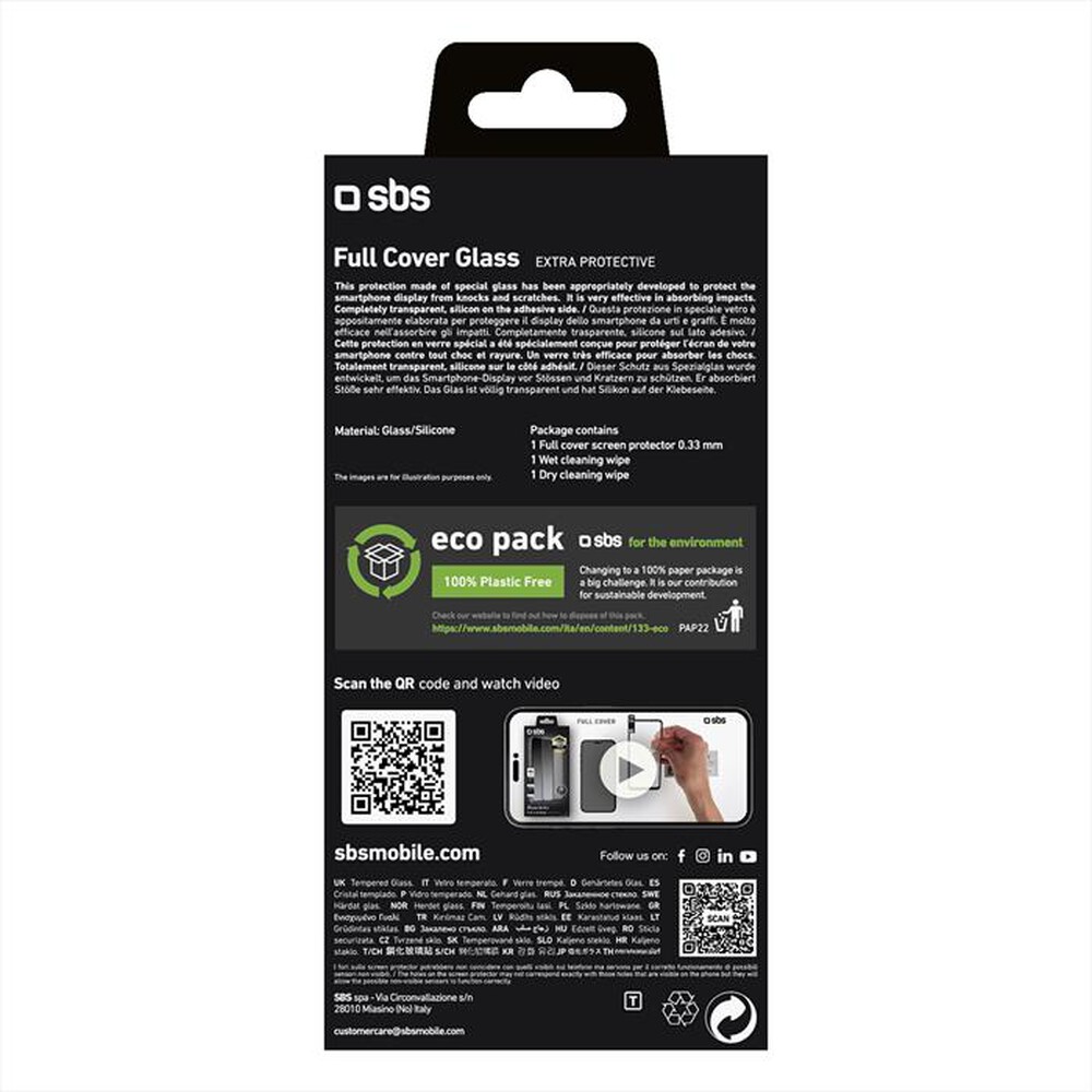 Immagine del prodotto SBS - Screen protector TESCRFCIP1461P per iPhone 14  Pro-Nero