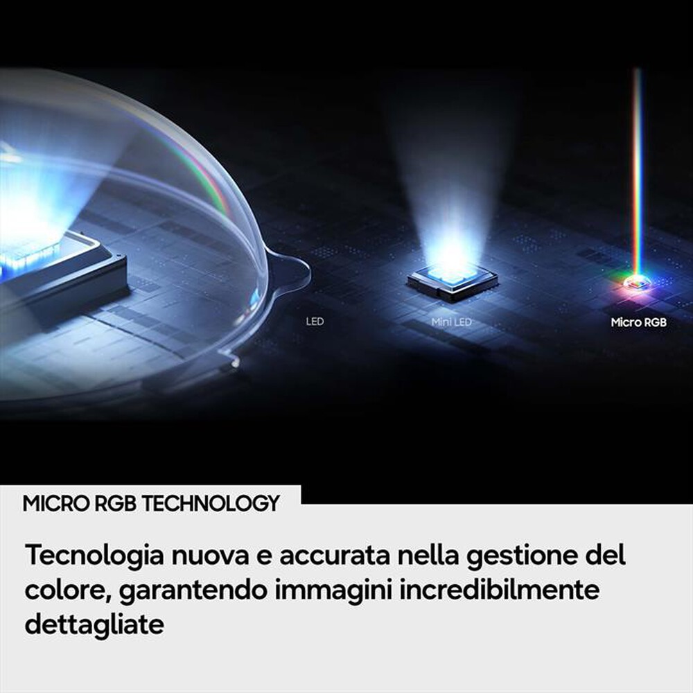 Immagine del prodotto SAMSUNG - Smart TV Micro RGB Vision AI 4K 75" MRE75R85HAUXZT-Titan Black