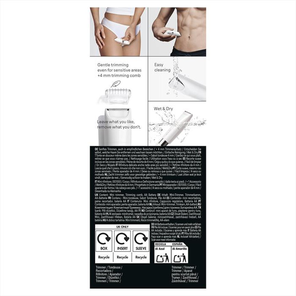 Immagine del prodotto BRAUN - BRAUN MINI RIFINITORE BS1000-BIANCO
