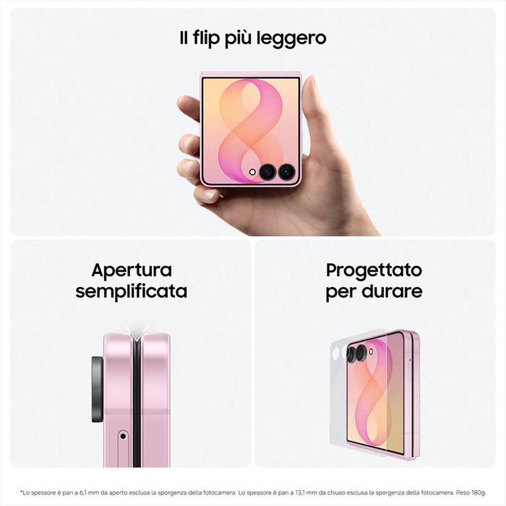 Immagine del prodotto SAMSUNG - Galaxy Z Flip8 12+256GB-Cream