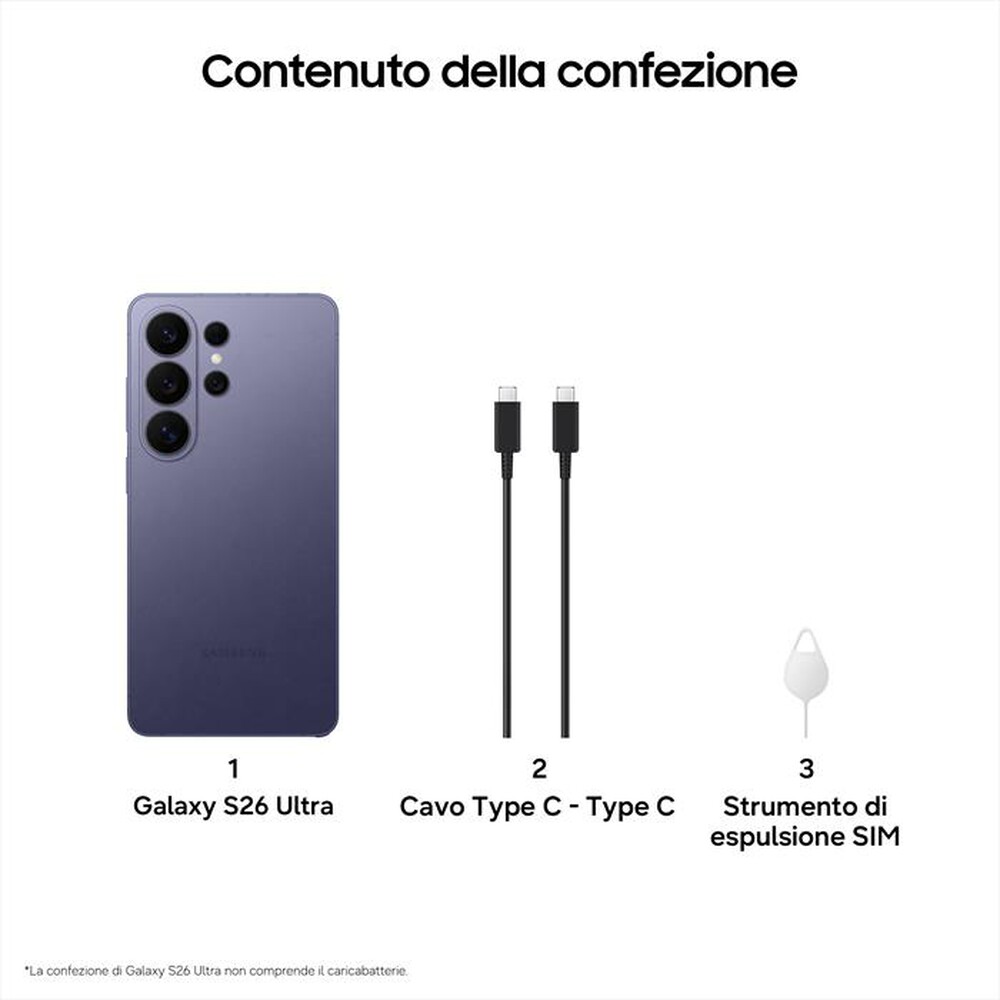 Immagine del prodotto SAMSUNG - Smartphone Galaxy S26 Ultra 256GB/12GB-Cobalt Violet