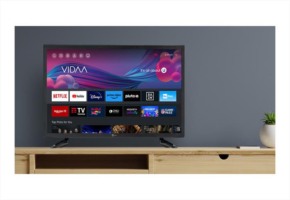 Immagine del prodotto TELESYSTEM - TV LED FHD 27" SMV13 VIDAA, T2/S2-BLACK
