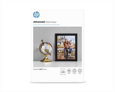 HP - Q5456A Advanced carta fotografica-Bianca, Lucida
