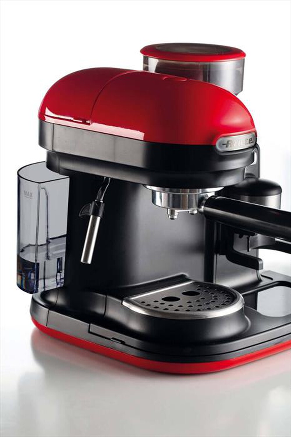 Immagine del prodotto ARIETE - 1318 Moderna Macchina da caff&egrave; con macinacaff&egrave;-Rosso/Nero