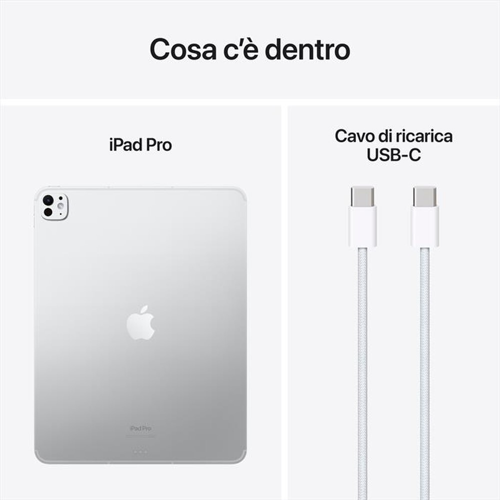 Immagine del prodotto APPLE - iPad Pro 13'' Wi-Fi + Cellular 512GB Standard glas-Argento