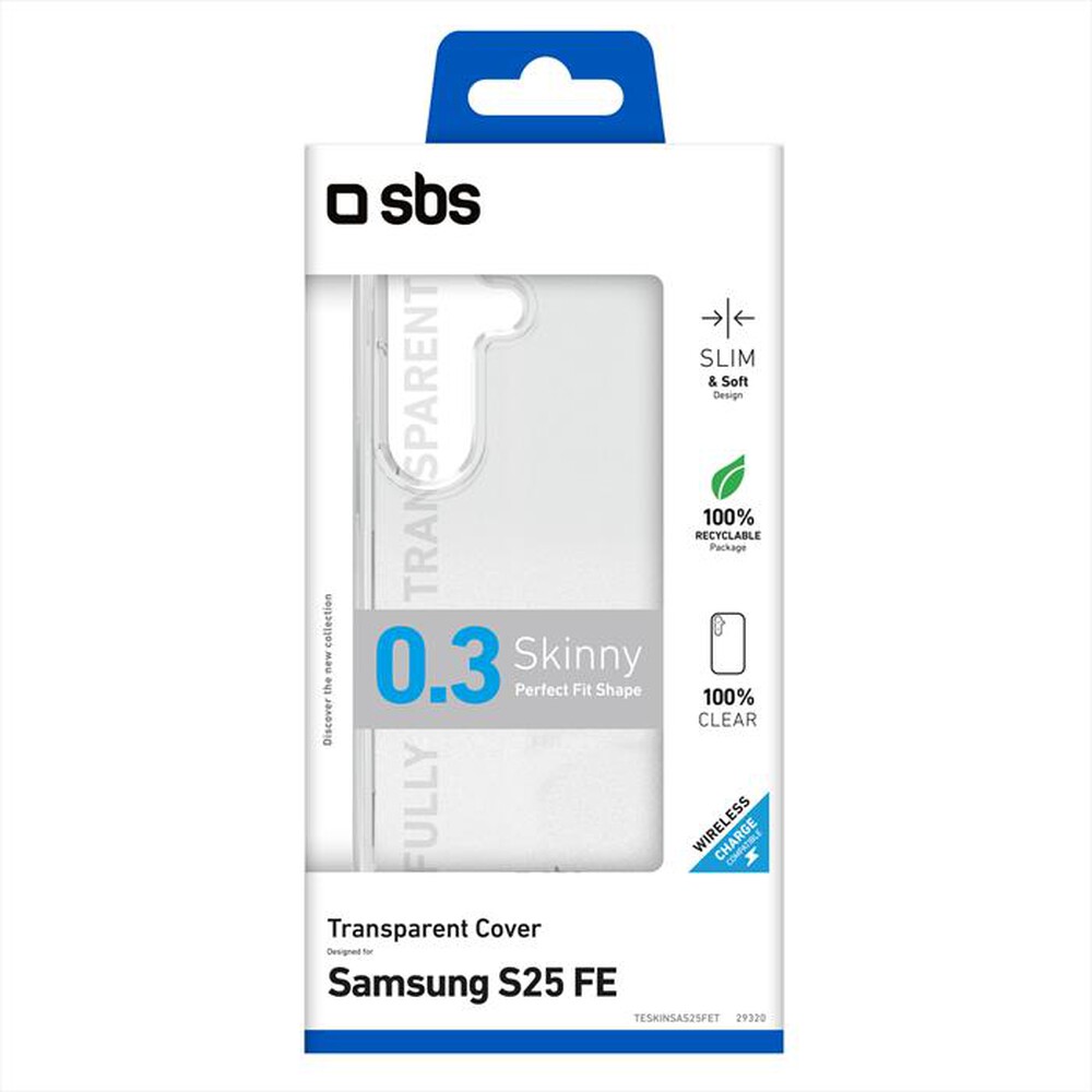 Immagine del prodotto SBS - Cover in TPU trasparente per Samsung S25 FE-Trasparente