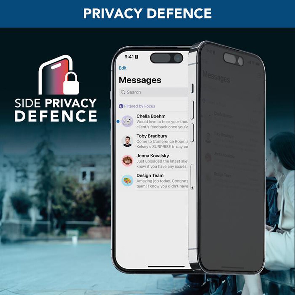 Immagine del prodotto CELLULARLINE - Vetro temperato filtro privacy iPhone 16 Pro Max-Trasparente