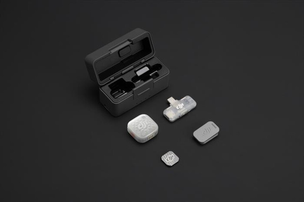Immagine del prodotto DJI - MIC MINI 2S (1 TX+1 MOBILEBRX+CASE)-Trasparente/Grigio