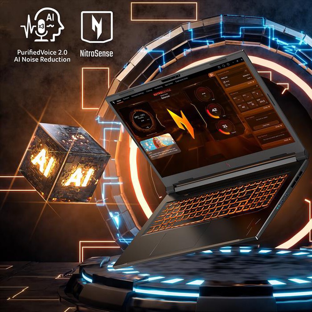 Immagine del prodotto ACER - Notebook gaming NITRO V 17 AI ANV17-41-R6FD 17.3"-Nero