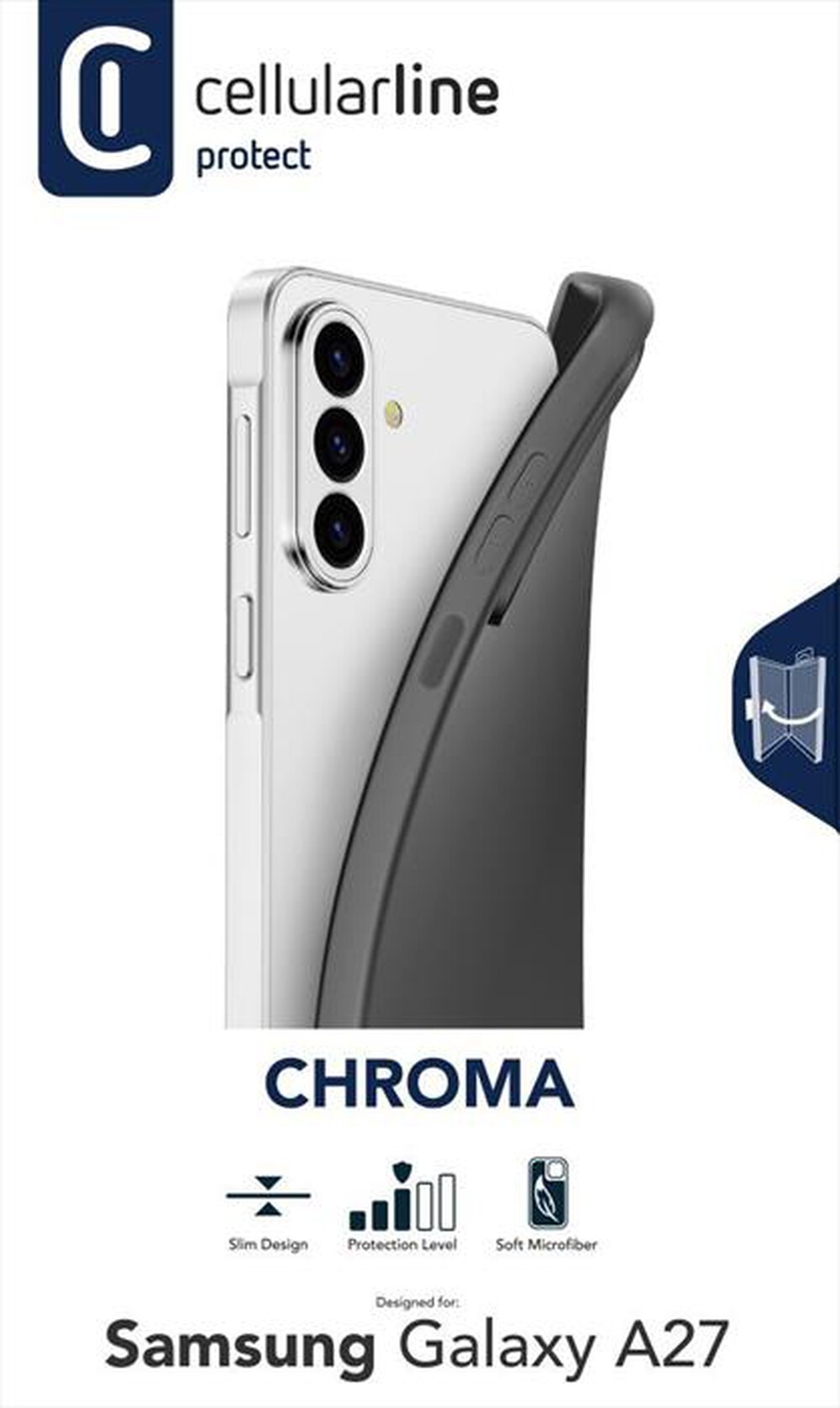 Immagine del prodotto CELLULARLINE - Custodia in TPU morbido soft touch per Galaxy A27-Nero