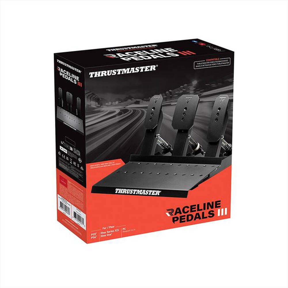 Immagine del prodotto THRUSTMASTER - Pedaliera in metallo a 3 pedali RACELIN PEDALS III-Nero