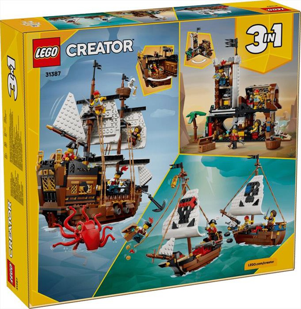 Immagine del prodotto LEGO - CREATORE 3IN1 Iconica nave da pirata - 31387