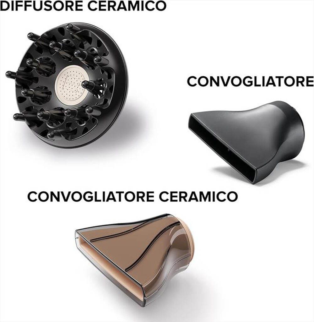 Immagine del prodotto BELLISSIMA IMETEC - ASCIUGACAPELLI PROFESSIONALE CERAMIC P5 3800-Nero, Rose Gold