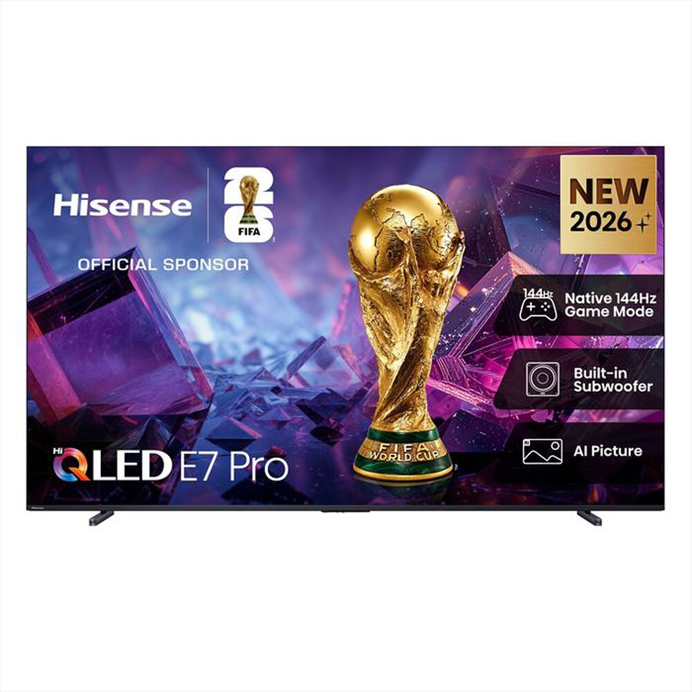 Immagine del prodotto HISENSE - Smart TV 100" QLED 4K 100E7S PRO 144Hz-NERO