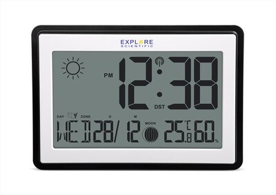EXPLORE SCIENTIFIC - RDC8002CM3000 OROLOGIO DA PARETE O DA TAVOLO-Black