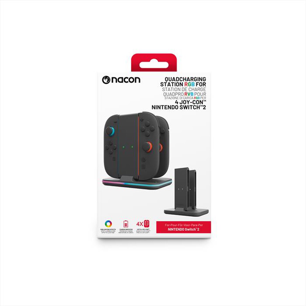 Immagine del prodotto BIG BEN - RICARICA PER 2 JOYCON E 1 CONTROLLER SWITCH  2-Nero