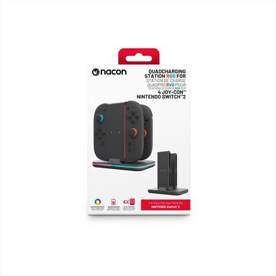 BIG BEN - RICARICA PER 2 JOYCON E 1 CONTROLLER SWITCH  2-Nero