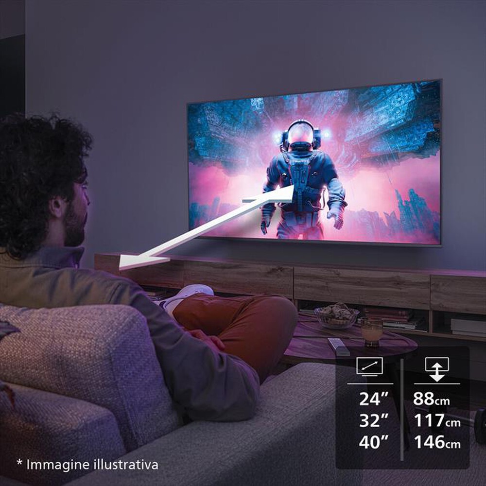 Immagine del prodotto PHILIPS - Smart TV LED HD READY 24" 24PHS6050/12-Black