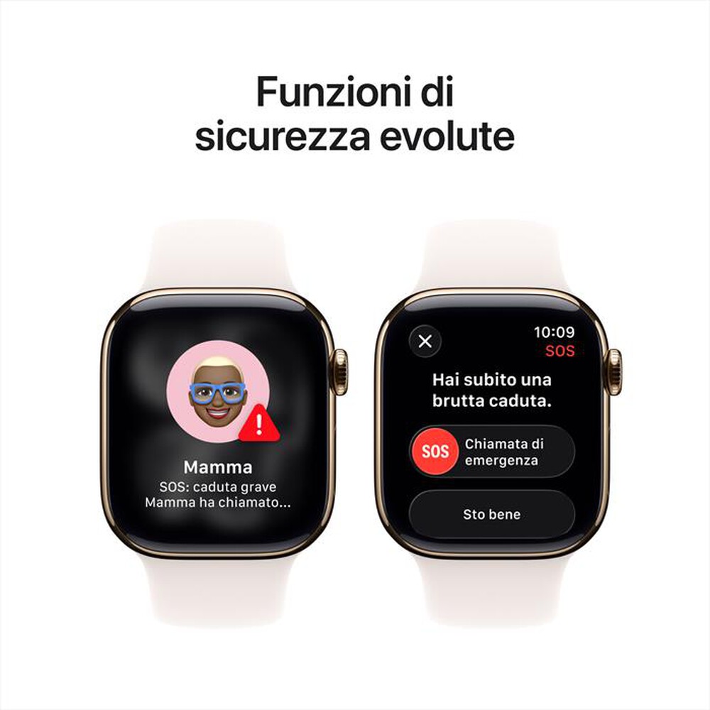 Immagine del prodotto APPLE - Watch Series 11 GPS + Cellular 42mm Titanio-Oro - Band Rosa Fard - S/M