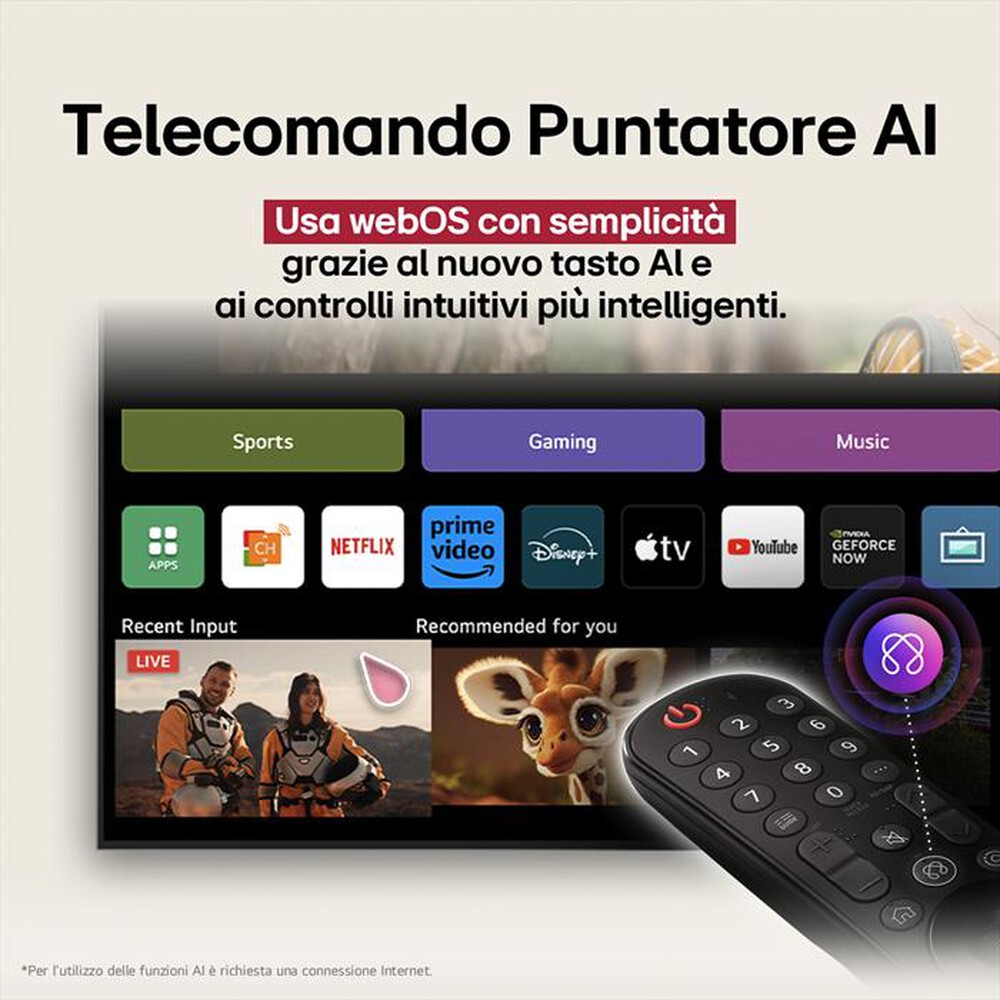 Immagine del prodotto LG - Smart TV OLED UHD 4K 65" OLED65B56LA-Black