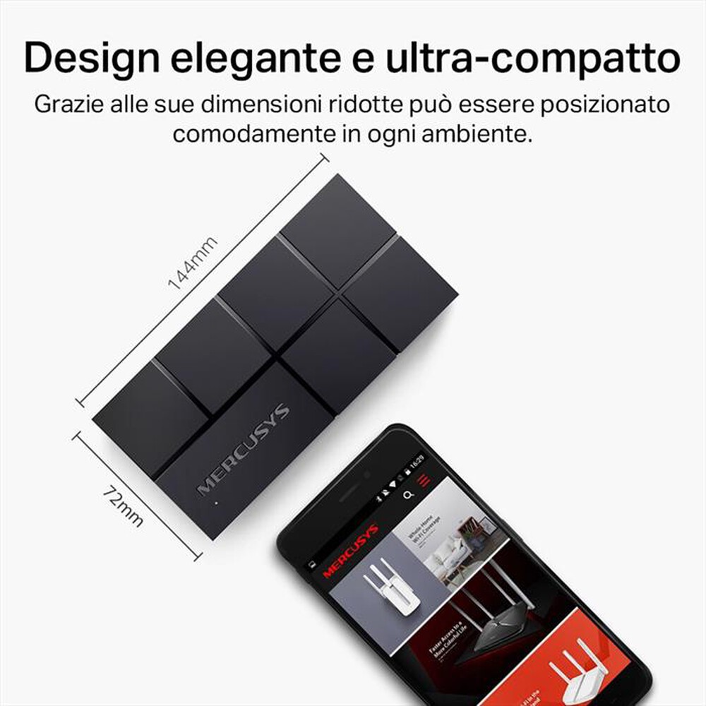 Immagine del prodotto MERCUSYS - 8-PORT 10/100/1,000 MBPS DESKTOP SWITCH-nero