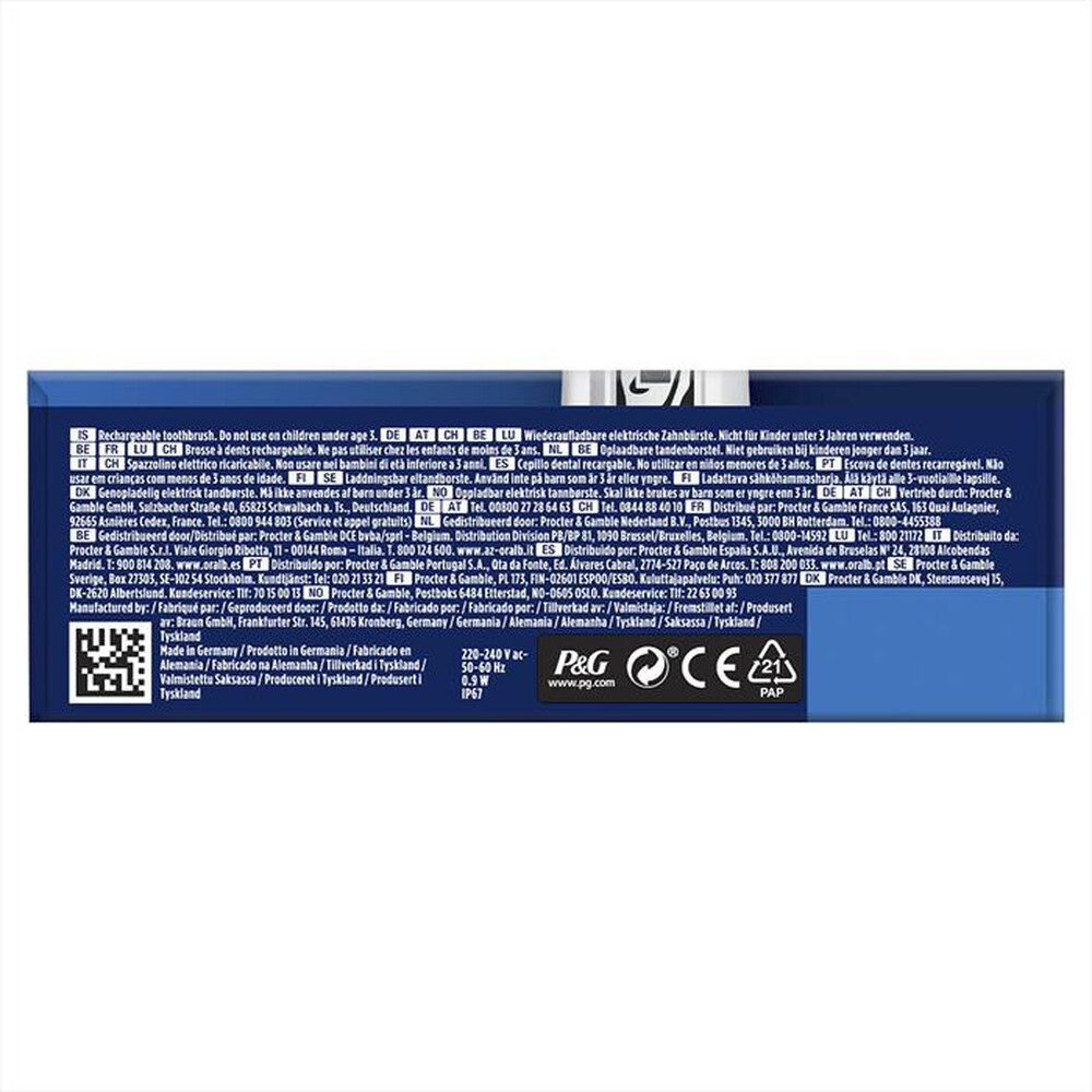 Immagine del prodotto ORAL-B - Spazzolino elettrico ricaricabile SMARTSERIES TEEN-Bianco