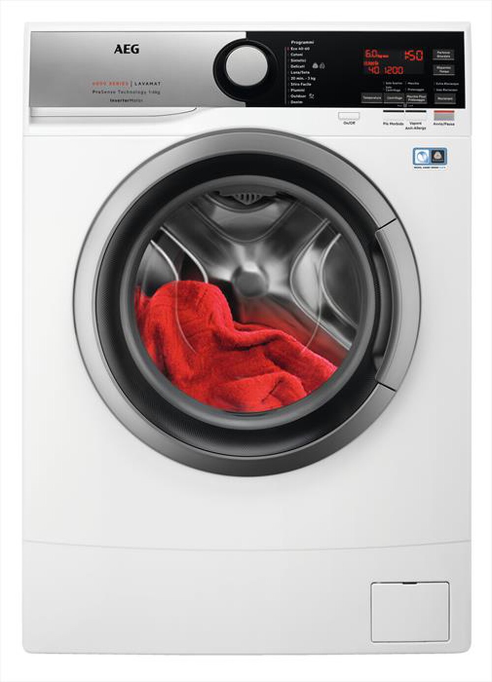 Immagine del prodotto AEG - Lavatrice slim L6SE62S 6 Kg Classe C-Bianco/Obl&ograve; Silver