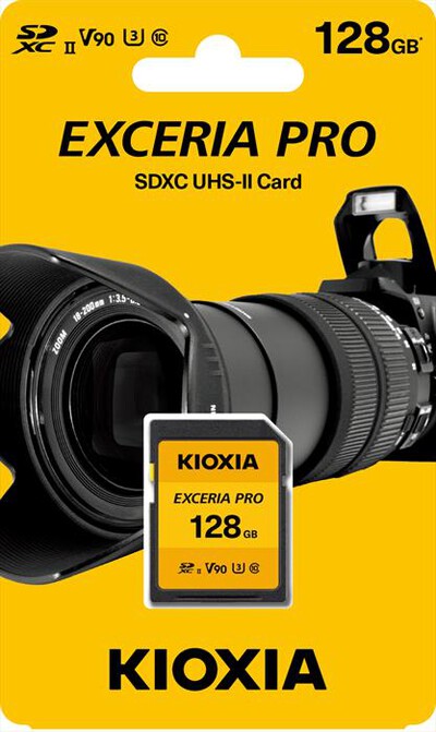 KIOXIA - SD EXCERIA PRO NPR1 UHS-II 128GB-Giallo