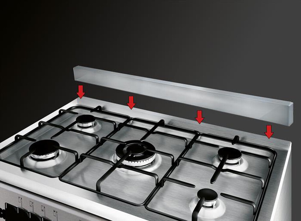 Immagine del prodotto GLEM GAS - Cucina a gas UN965MI Classe A-INOX