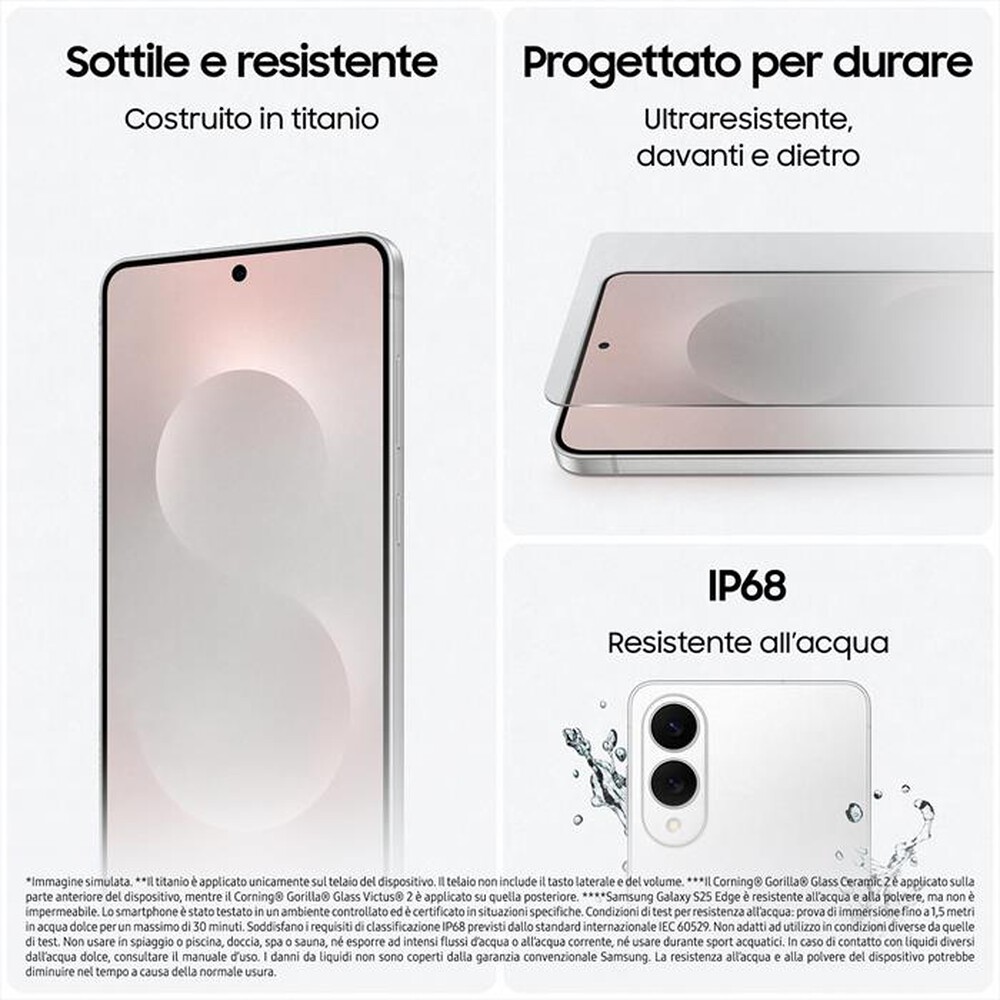 Immagine del prodotto SAMSUNG - Galaxy S25 Edge 12+512GB-Titanium Silver