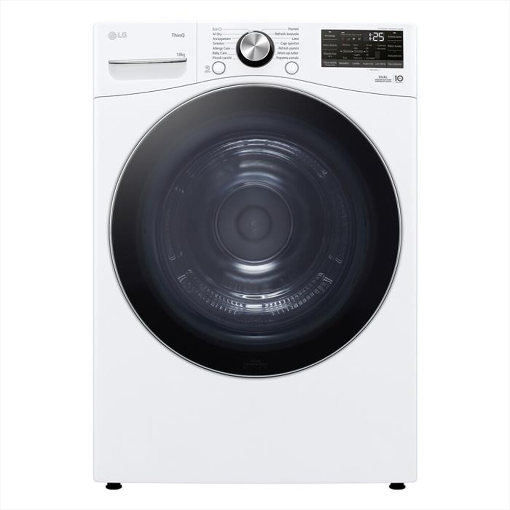 Immagine del prodotto LG - Asciugatrice RH18U8AVCW 18Kg Classe D-Bianco