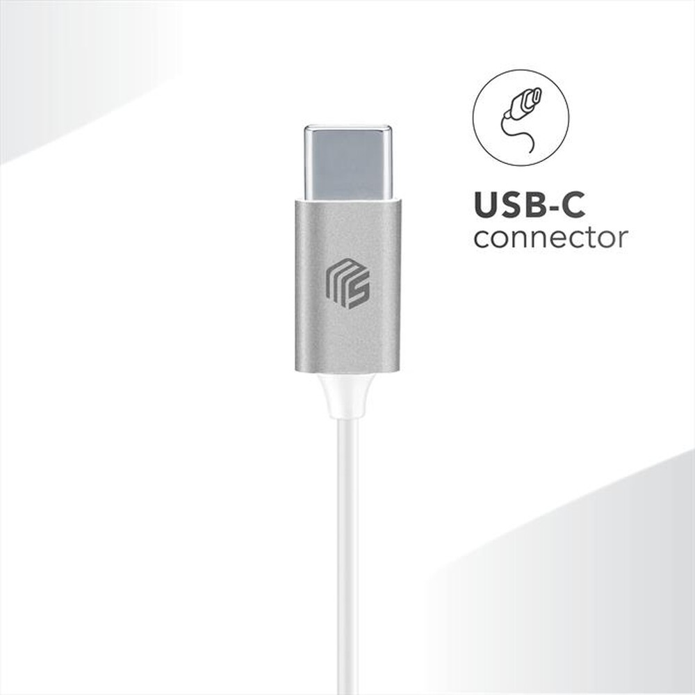 Immagine del prodotto CELLULARLINE - Auricolare cuffia AUINEARMSTYPEC2W-Bianco