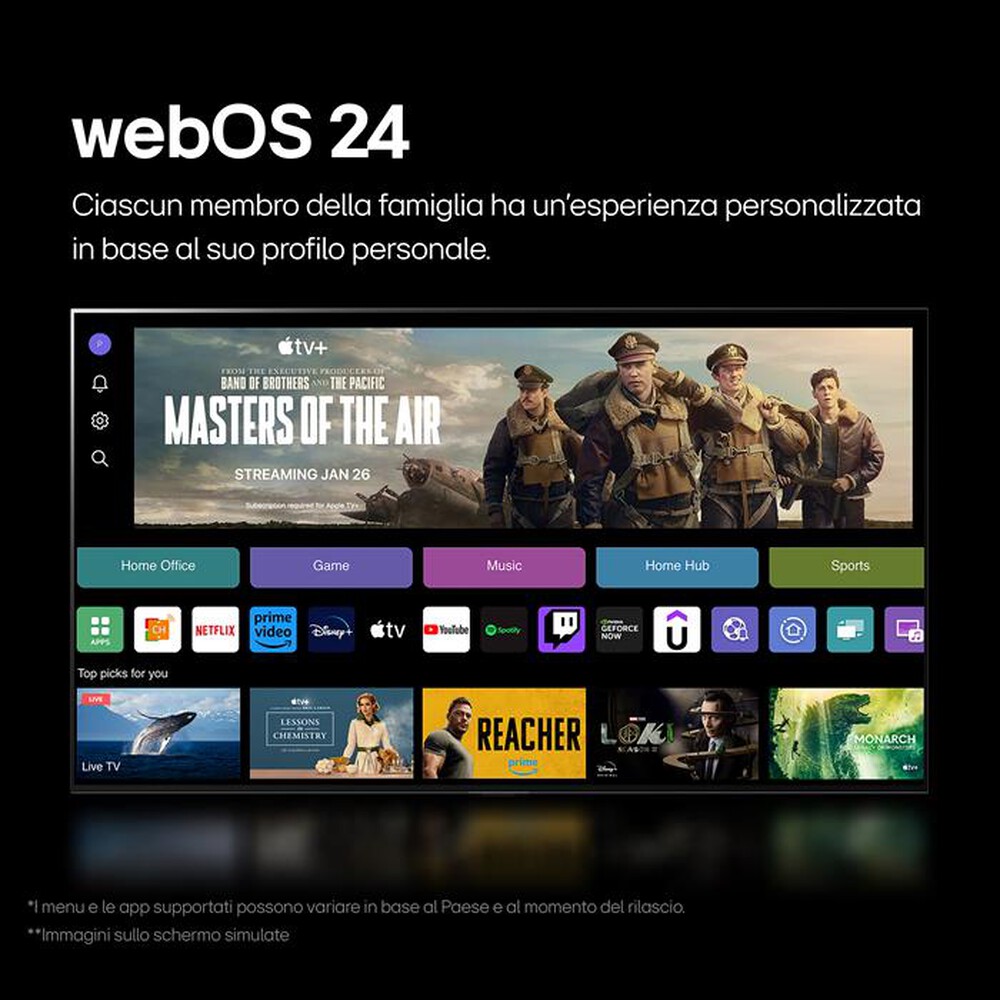 Immagine del prodotto LG - Smart TV OLED evo 4K 55" Serie G4S OLED55G46LS-Argento