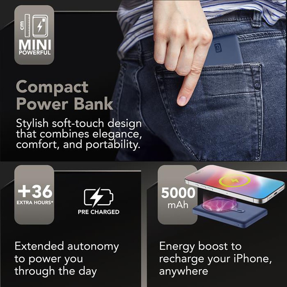 Immagine del prodotto CELLULARLINE - POWER BANK MAGSAFE 5000-Blu