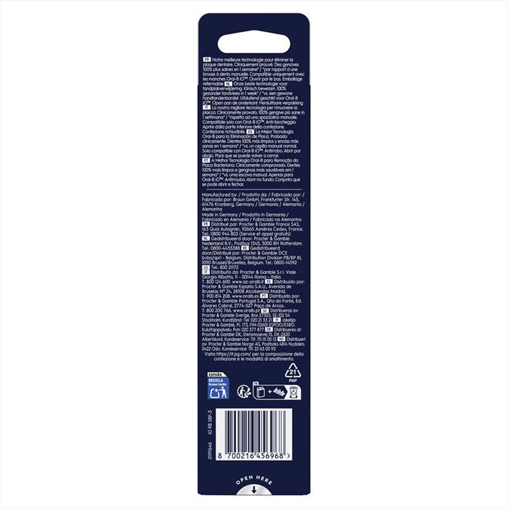 Immagine del prodotto ORAL-B - OB PW REFILL GENTLE CARE BLACK X3CT-NERO