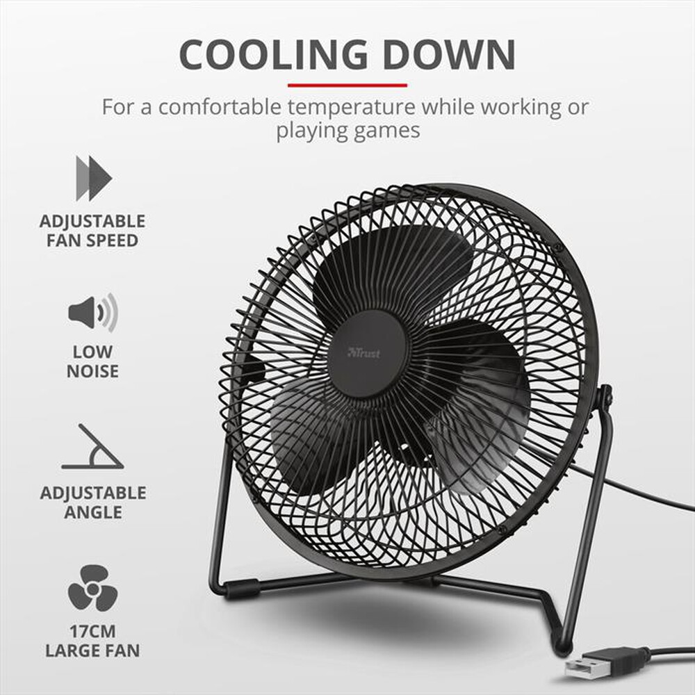 Immagine del prodotto TRUST - BLAZE USB COOLING FAN-Black