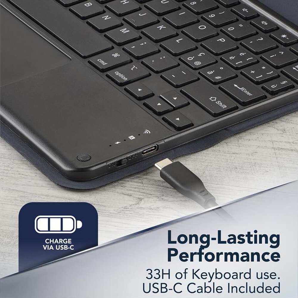 Immagine del prodotto CELLULARLINE - Custodia con tastiera wireless per iPad 11" KEYMAG-Nero