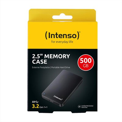 INTENSO - Hard disk esterno REFURBISHED 500GB-NERO