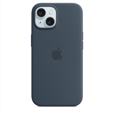 APPLE - Custodia MagSafe silicone iPhone 15-Blu Tempesta