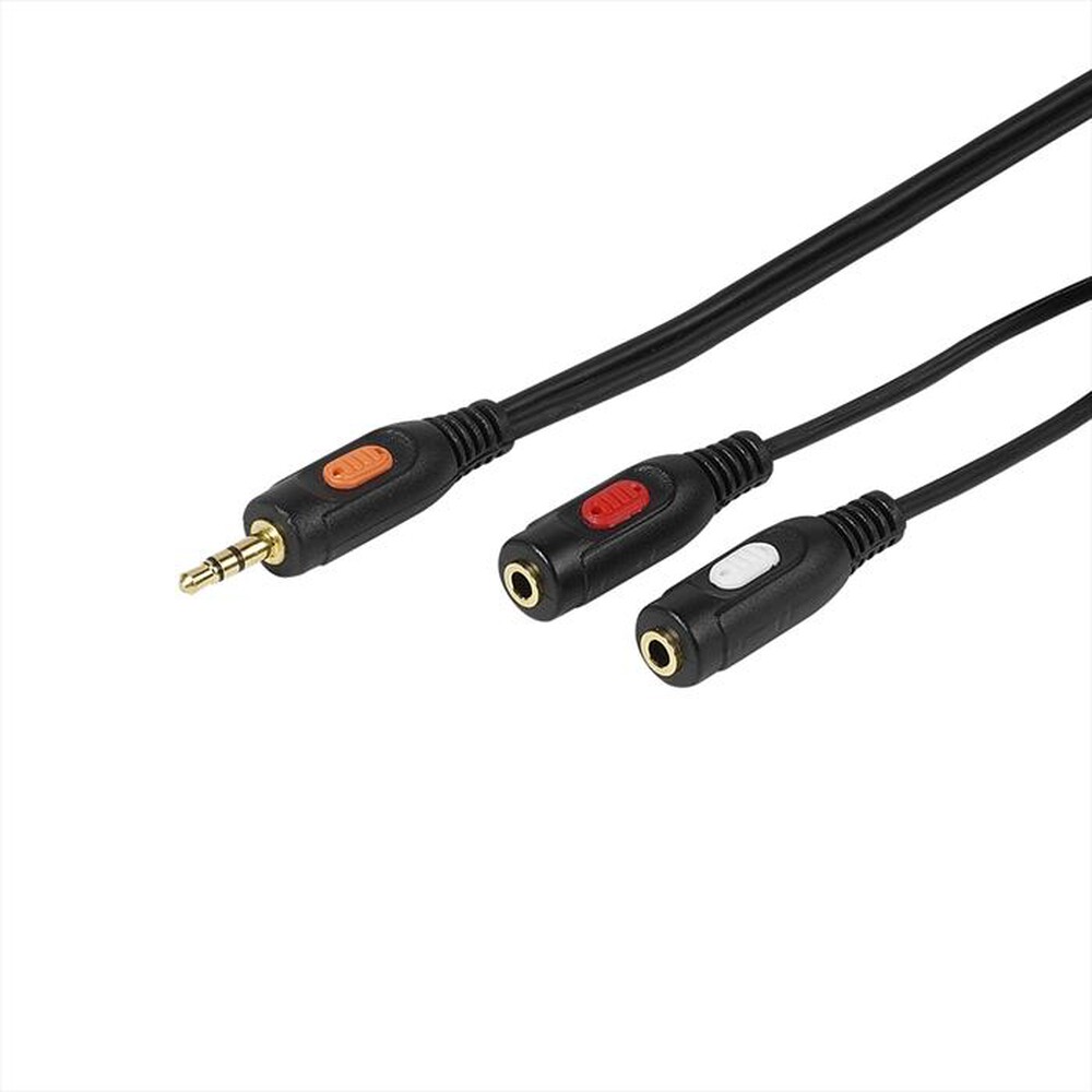 Immagine del prodotto SBS - Cavo audio da Jack 3,5 mm m a 2 Jack 3,5 mm f-Nero