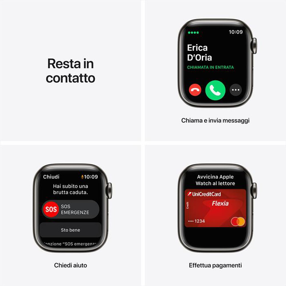 Immagine del prodotto APPLE - Watch Series 7 GPS+Cellular 41mm Acciaio-Maglia Milanese Grafite