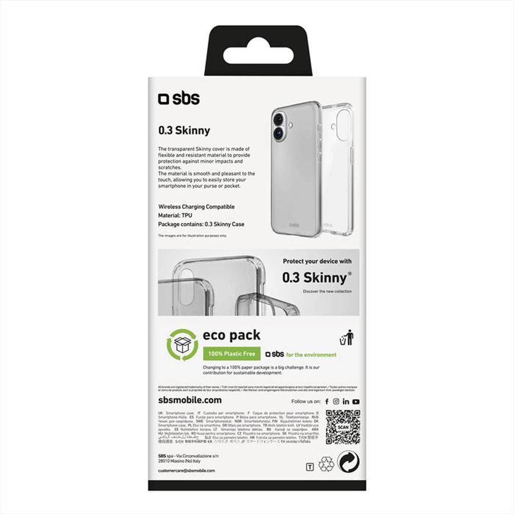 Immagine del prodotto SBS - Cover TESKINIP1667T iPhone 16 Plus