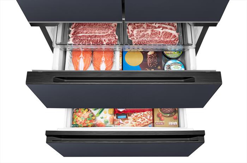 Immagine del prodotto MIDEA - Frigorifero 4 porte MDRF600BIE70 Classe E 435lt-Vetro, Grigio