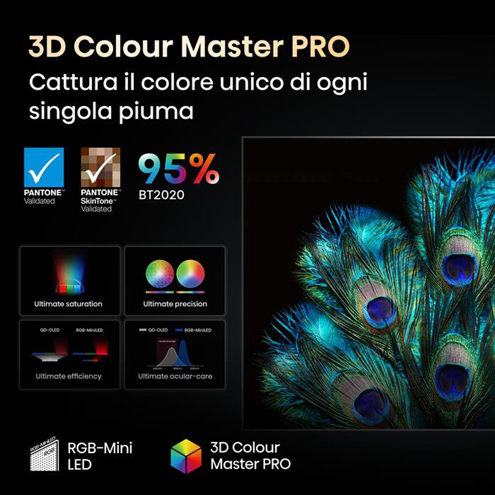 Immagine del prodotto HISENSE - Smart TV Mini LED RGB  4K 116" 116UXQ-Metallo