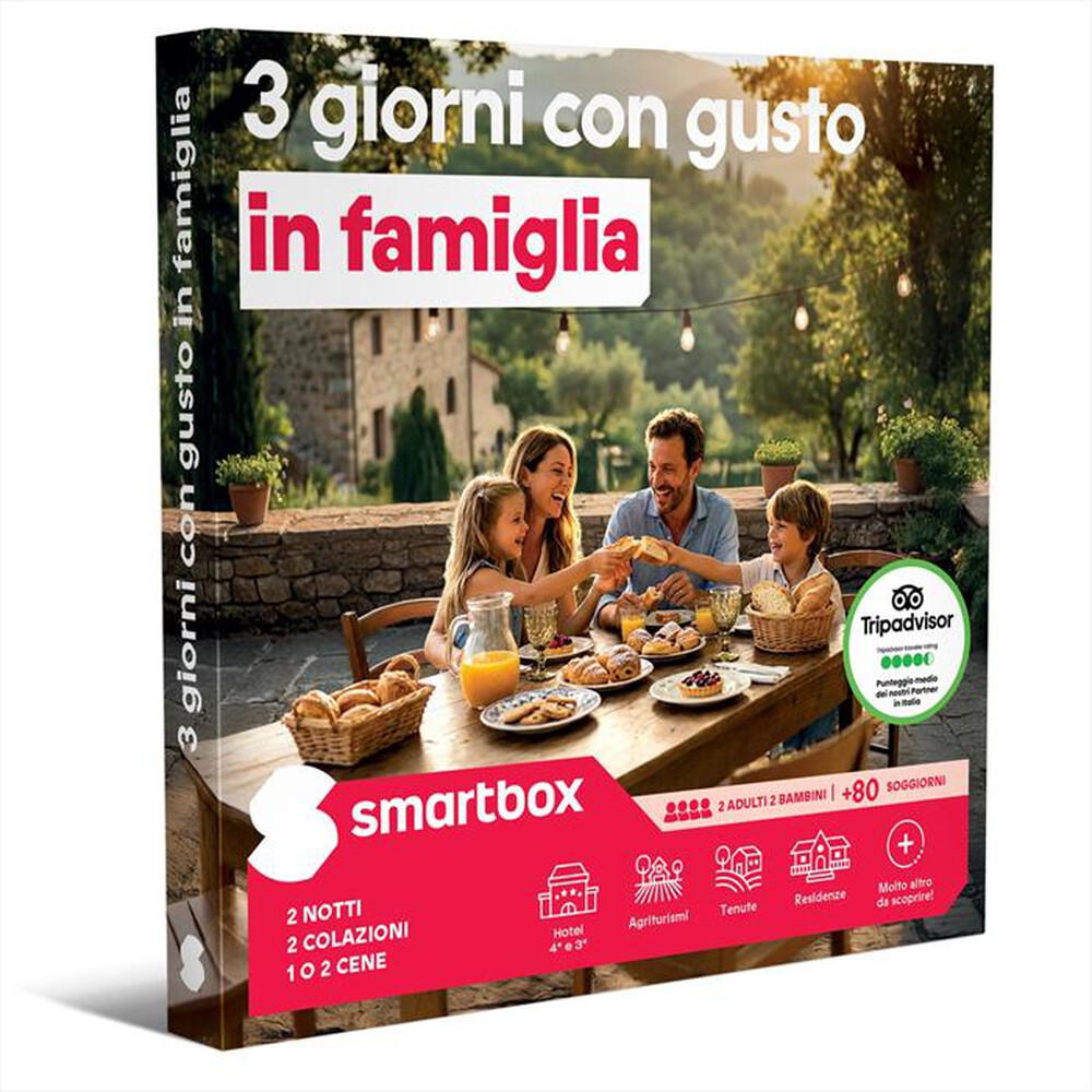 Immagine del prodotto SMARTBOX - 3 GIORNI CON GUSTO IN FAMIGLIA-eBox digitale