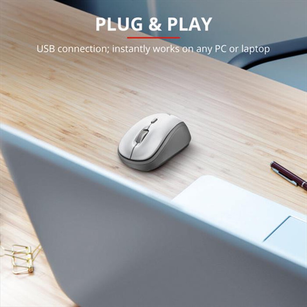 Immagine del prodotto TRUST - YVI WIRELESS MOUSE-White