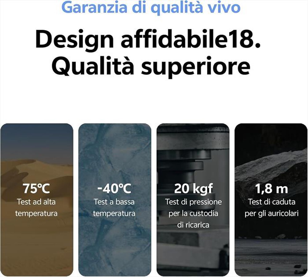 Immagine del prodotto VIVO MOBILE - Auricolare bluetooth BUDS AIR3-White