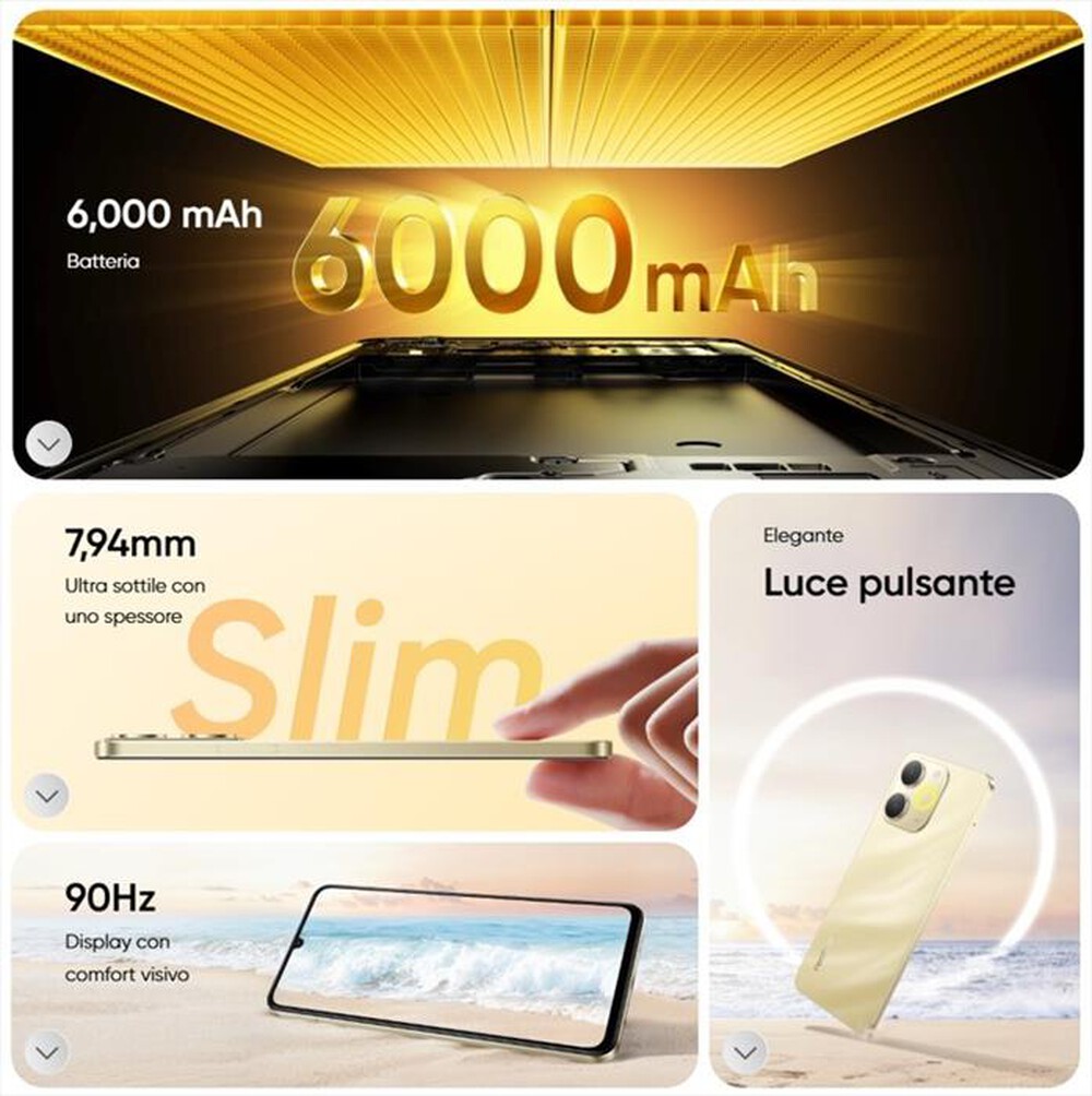 Immagine del prodotto REALME - REALME NOTE 70T SPECIAL EDITION (128GB 4GB) GOLD-BEACH GOLD