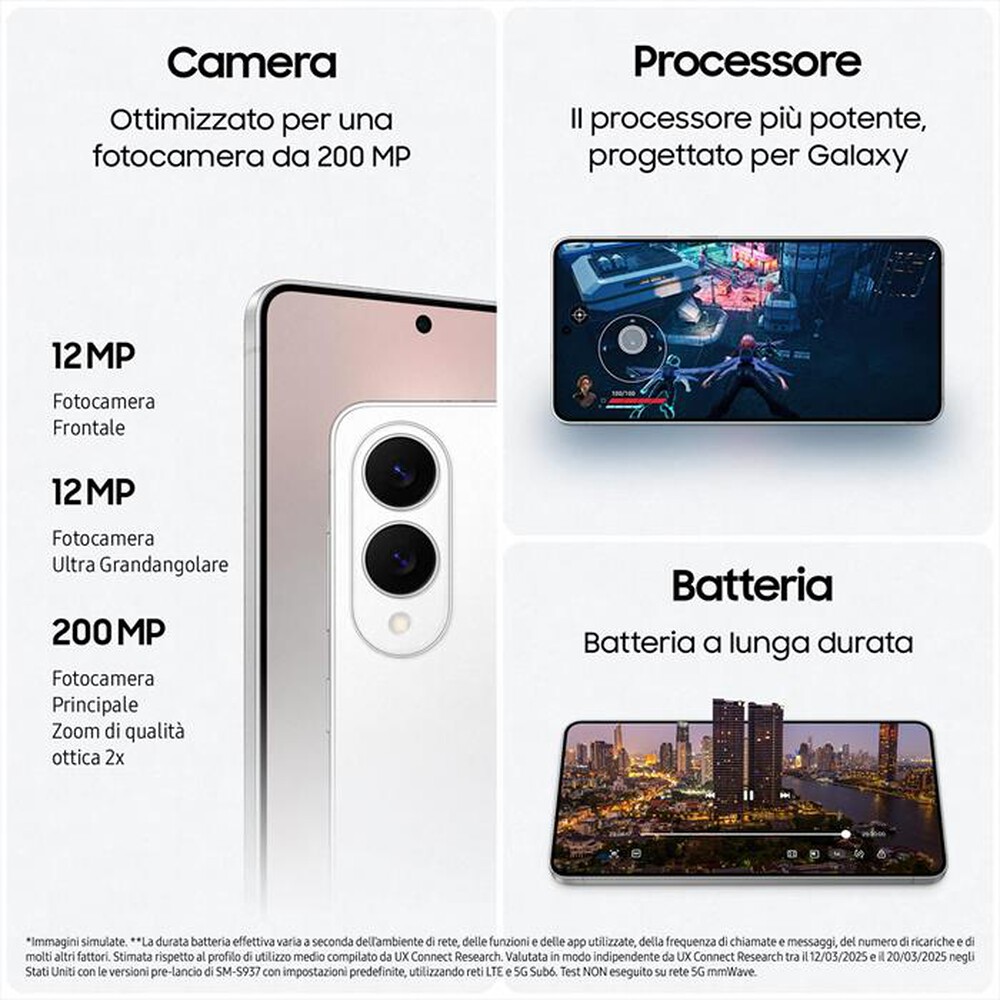 Immagine del prodotto SAMSUNG - Galaxy S25 Edge 12+512GB-Titanium Silver