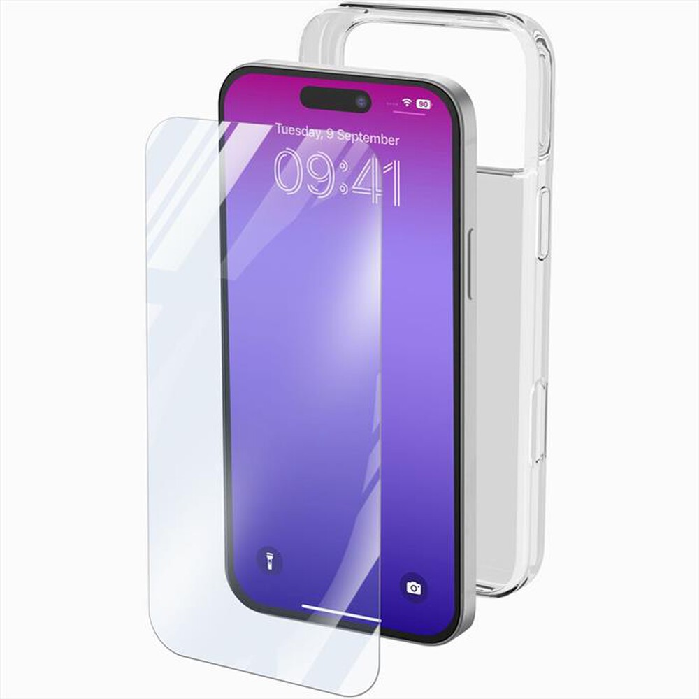 Immagine del prodotto CELLULARLINE - Kit di accessori PROTECTION KIT per IPHONE 17 PRO-Trasparente
